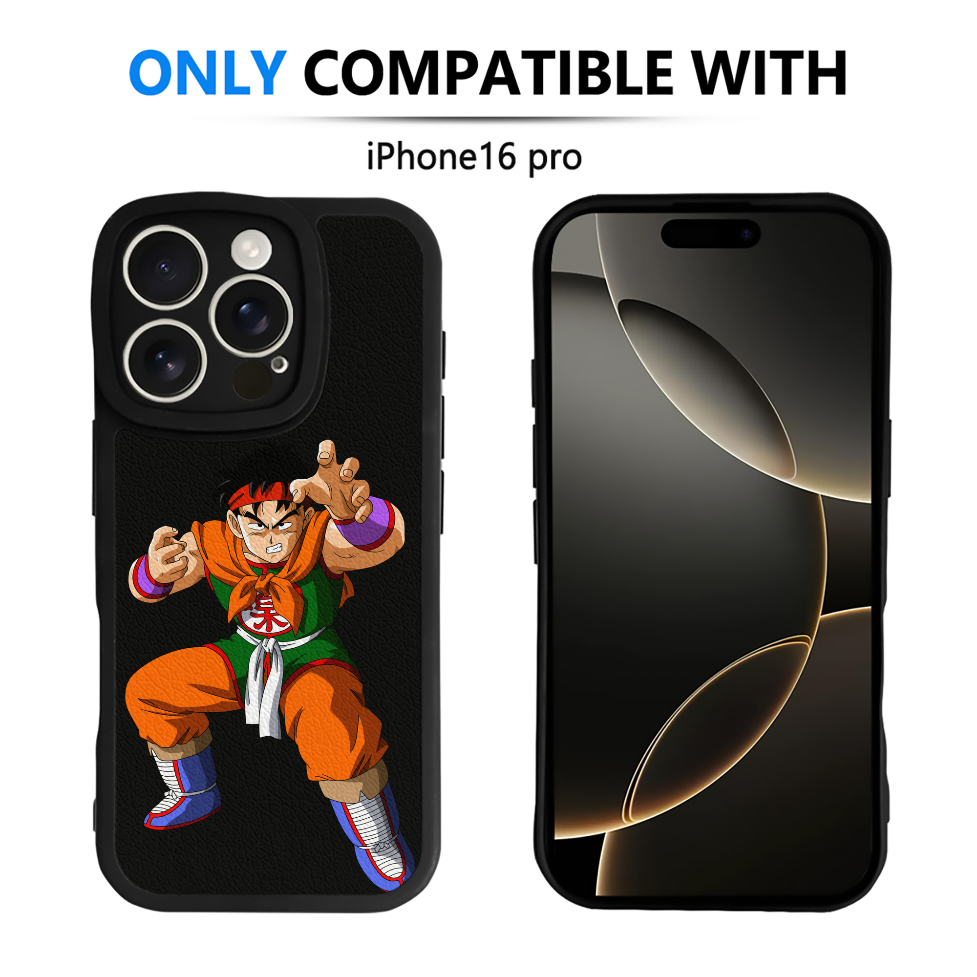 （画像用） ドラゴンボール DRAGON BALL 【iPhone 16シリーズ対応】シリコンスマホケース（レザー調） 材質：シリコン